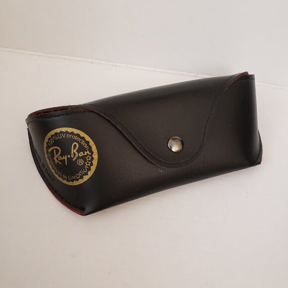 Ray Ban Black Black Sunglass Glasses Case Made in Italy - Picture 2 of 13